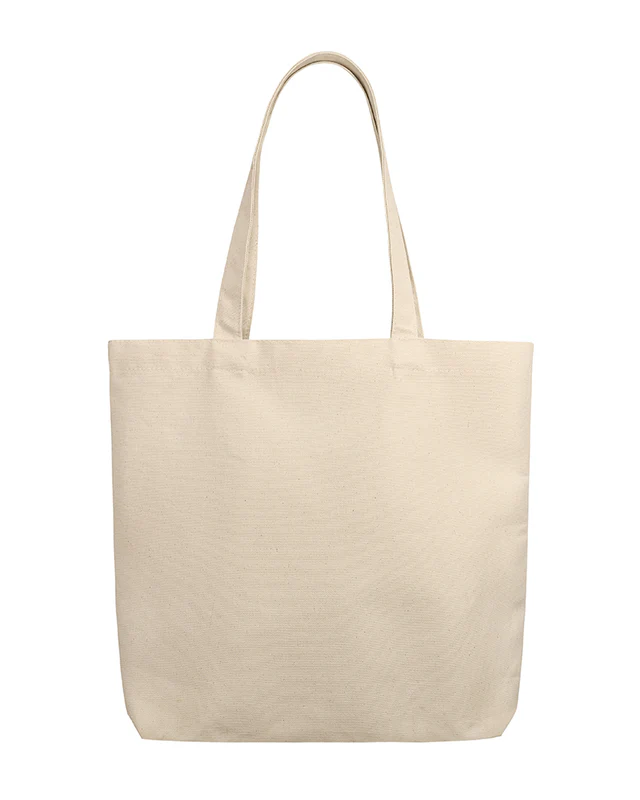 Sacs fourre-tout en toile en coton biologique avec gousset