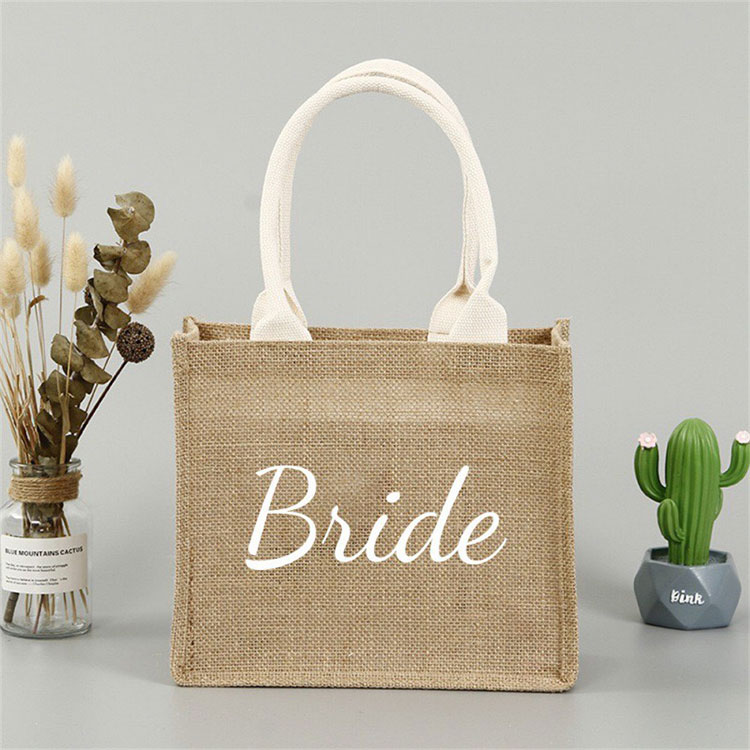 Petits sacs en toile de jute, sacs de mariage